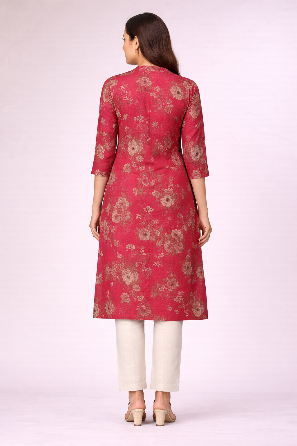 Premium Floral Printed Shirt Kurti