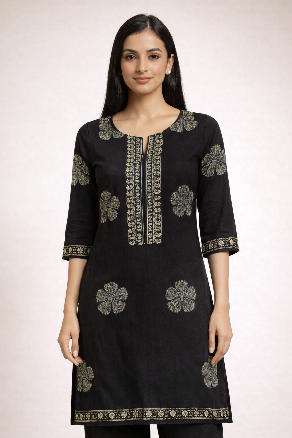 Elegant black Daily Wear Kurti