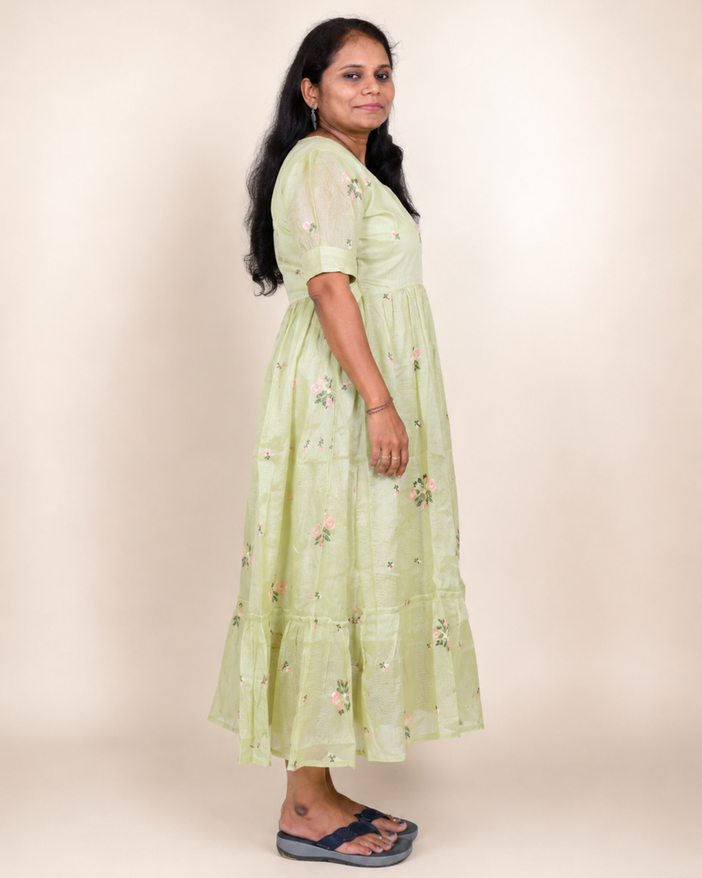 Lemon Blossom Kota Cotton Frock Dress