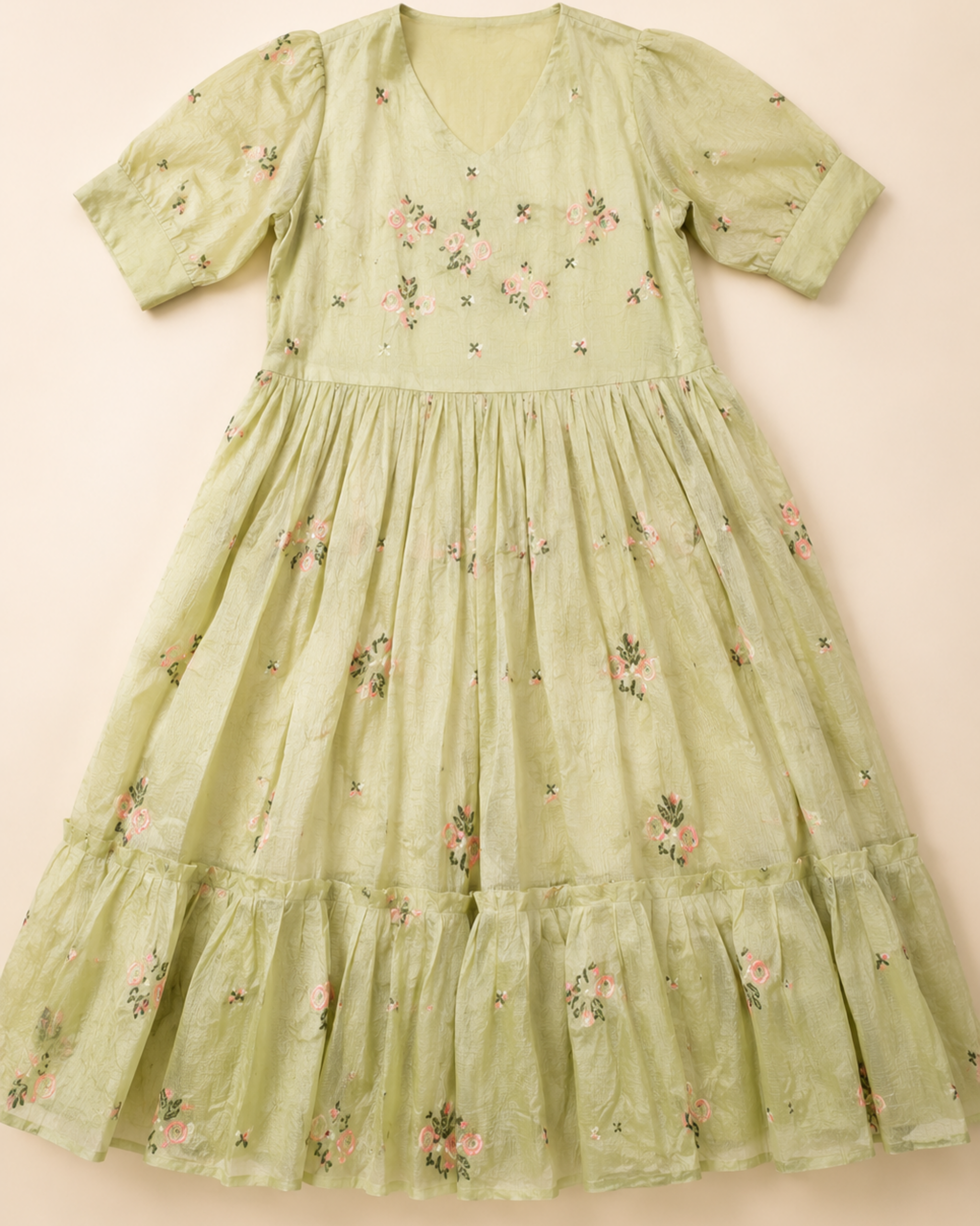 Lemon Blossom Kota Cotton Frock Dress