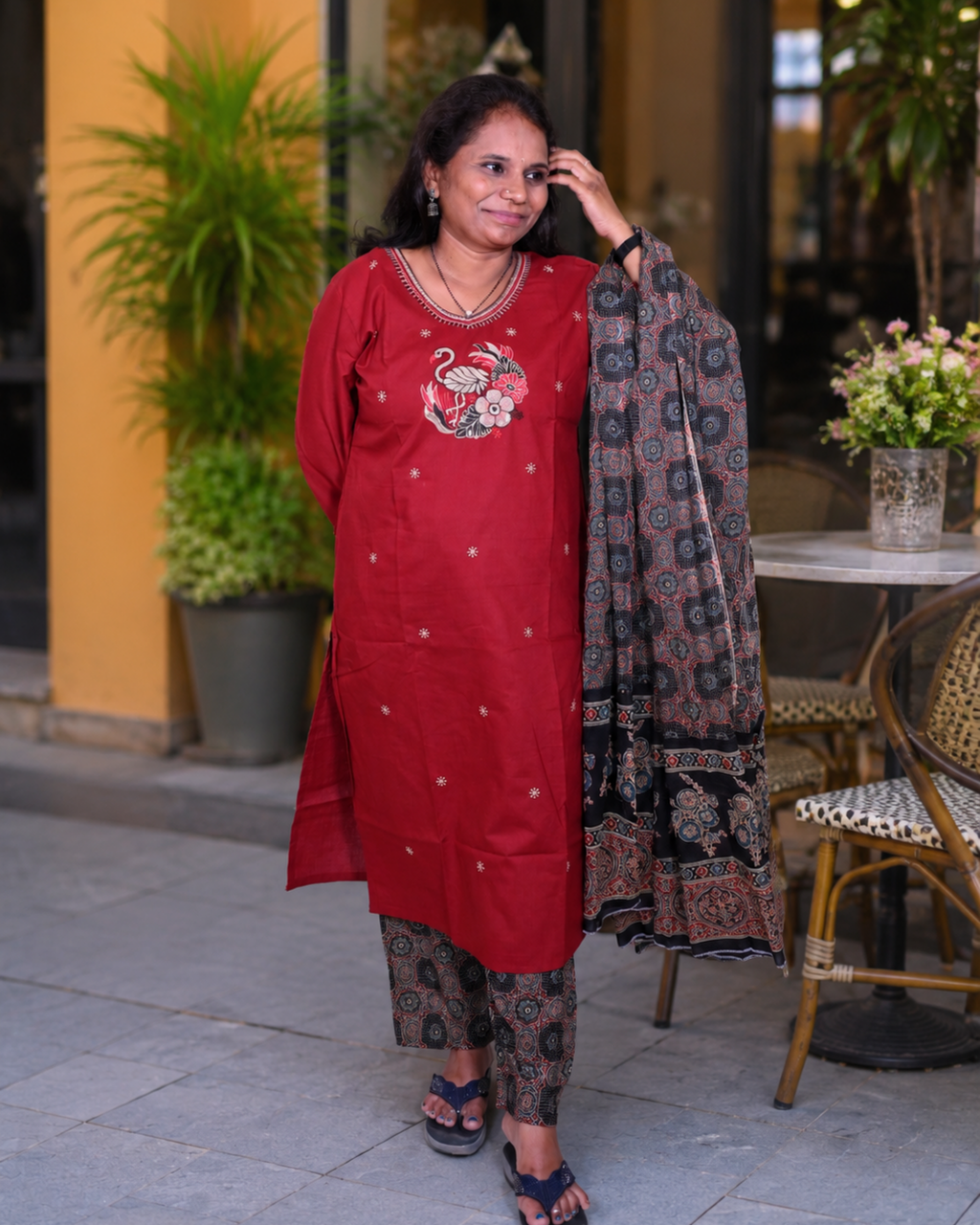 Ruby Bloom Soft Cotton Printed Dress Set