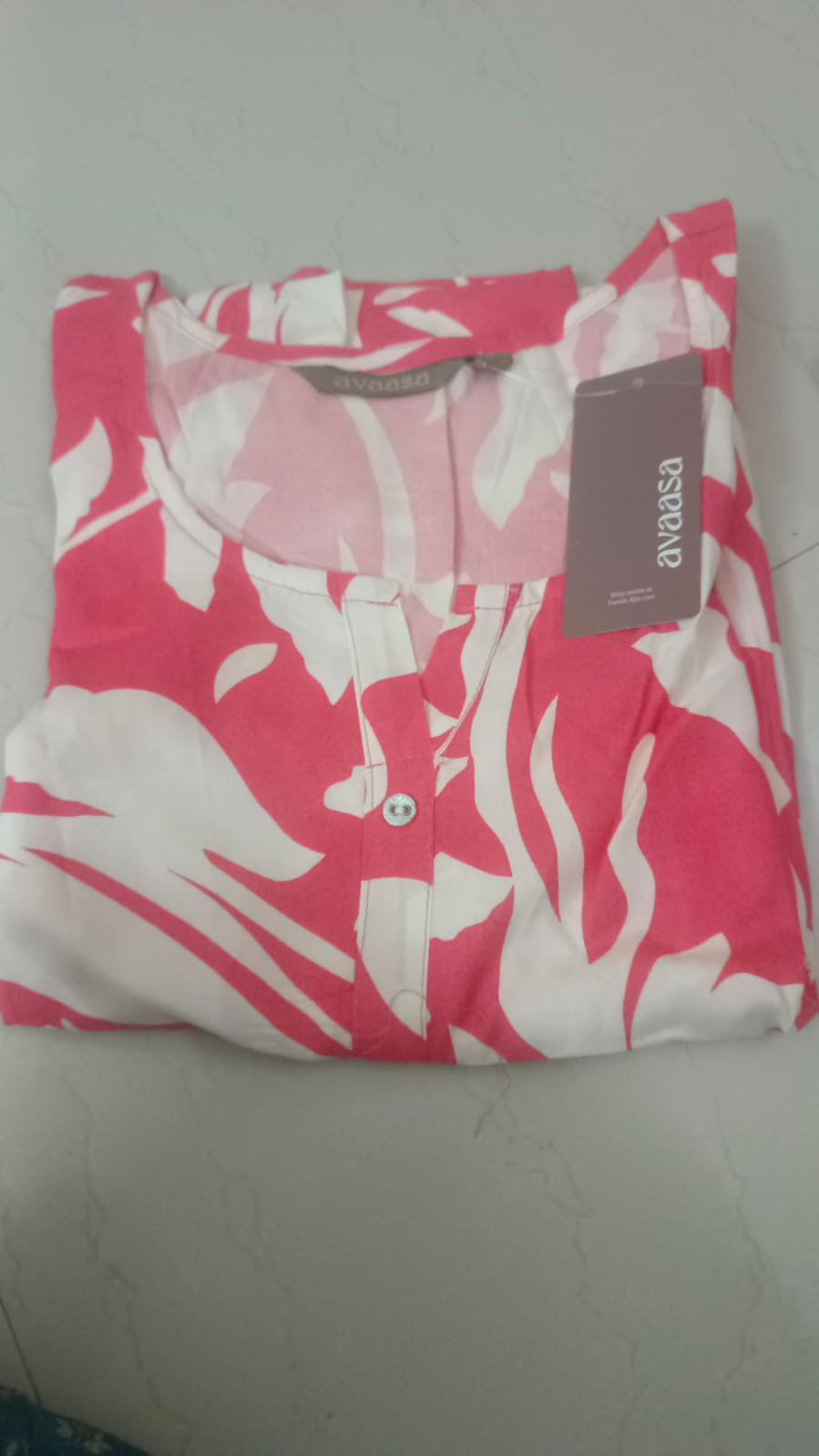 Stylish Pink Shirt Style Kurti