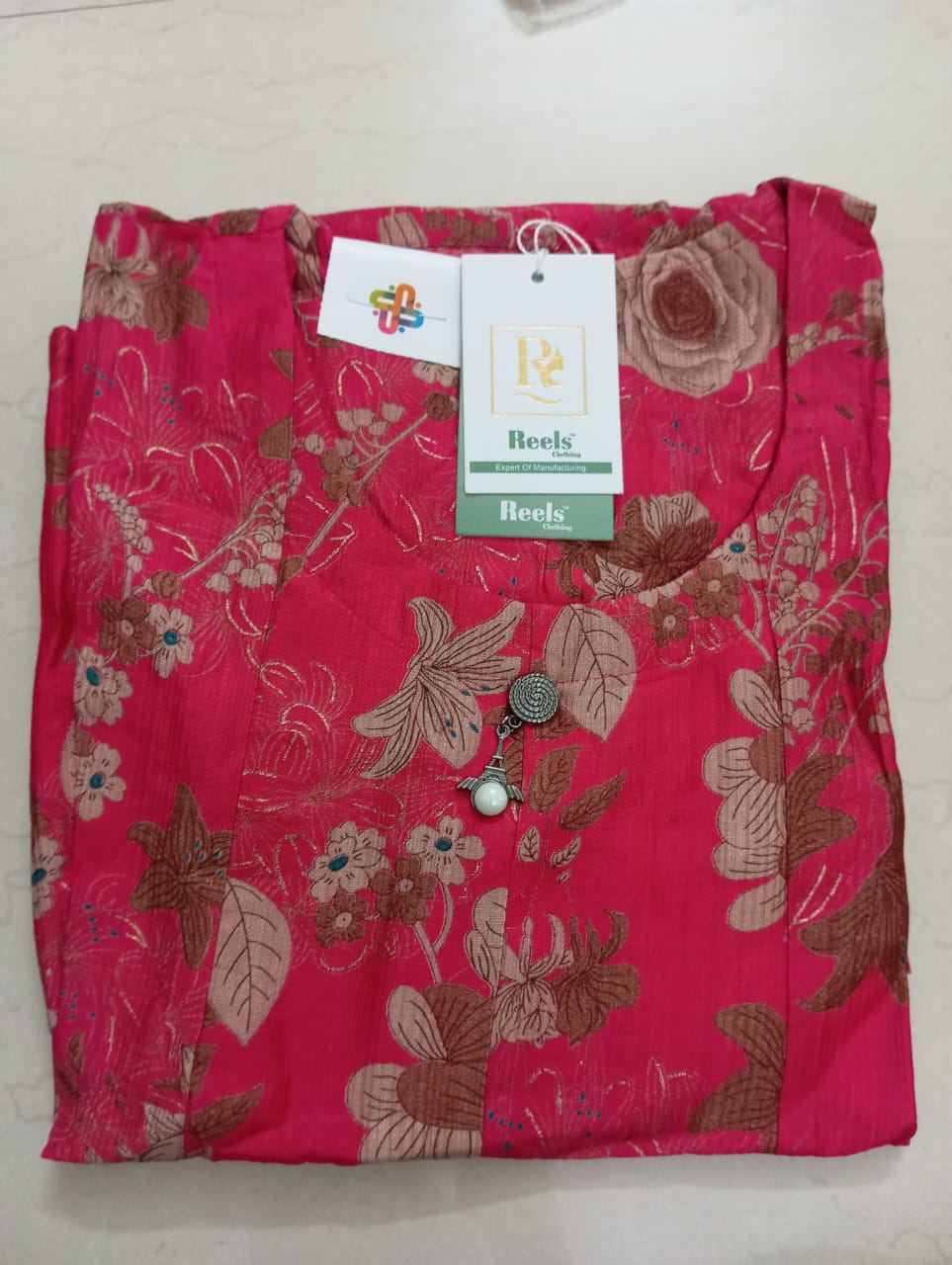 Premium Floral Printed Shirt Kurti