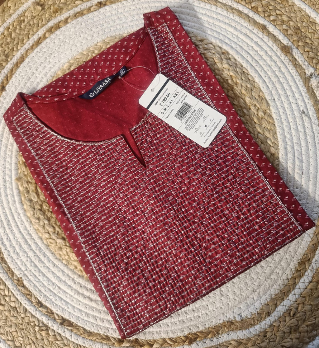 Stylish Crimson Red Kurti