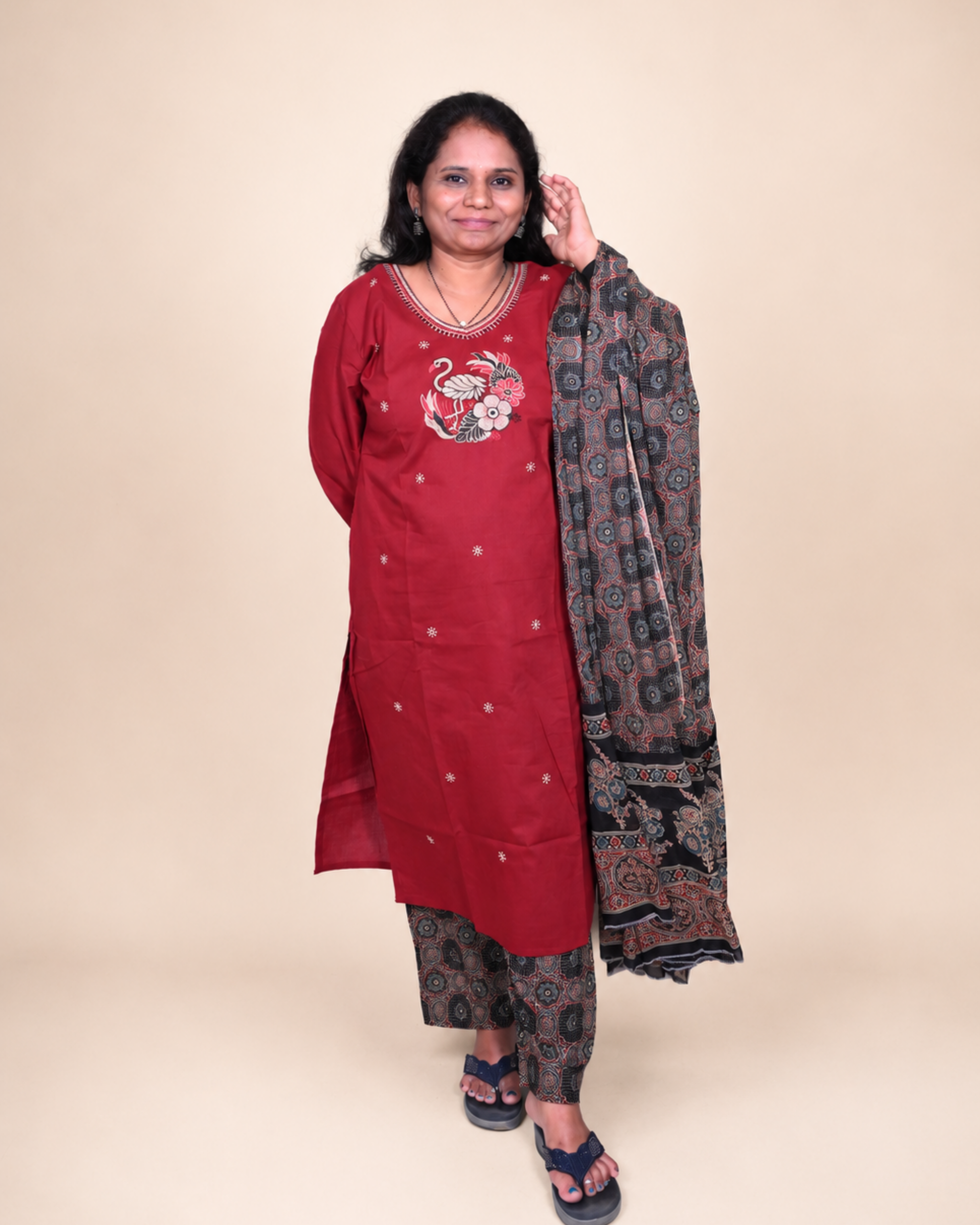 Ruby Bloom Soft Cotton Printed Dress Set